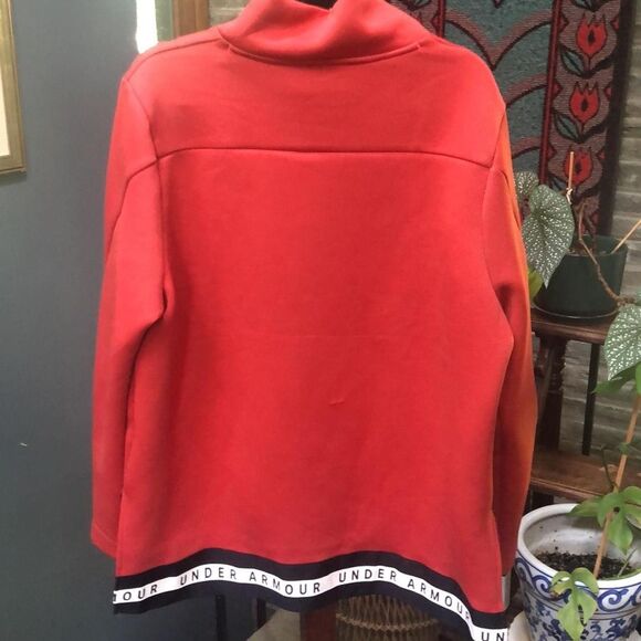 Plus Size Under Armour Pumpkin Orange Scuba Turtleneck Sweatshirt, 2X - Picture 7 of 11